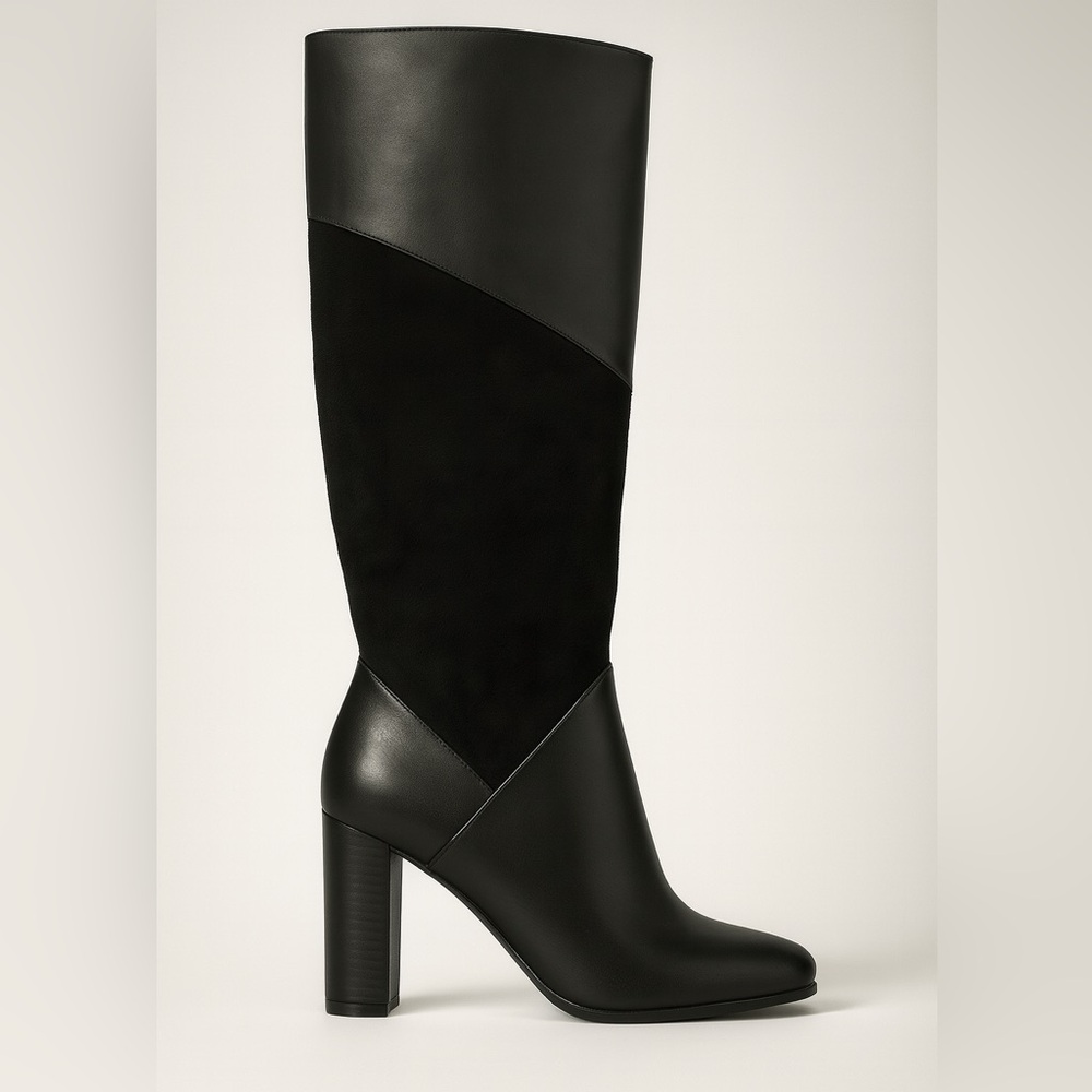 Ann Taylor Factory Black Heeled Boots